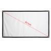Projector Screen 60 Inch, Portable 16:9 4K HD Movie Projector Screen Foldable Outdoor Indoor Video Projection Screen with 4 Hook, Wrinkle Design for Home Theater Backyard Cinema view 3