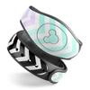 Design Skinz Light Teal & Purple Sharp Black Chevron Premium Vinyl Decal Wrap Cover for The Disney MagicBand 1 (Fits MagicBand 1 for Disney Parks) view 1