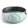 Design Skinz Light Teal & Purple Sharp Black Chevron Premium Vinyl Decal Wrap Cover for The Disney MagicBand 1 (Fits MagicBand 1 for Disney Parks) view 2