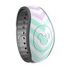 Design Skinz Light Teal & Purple Sharp Black Chevron Premium Vinyl Decal Wrap Cover for The Disney MagicBand 1 (Fits MagicBand 1 for Disney Parks) view 3