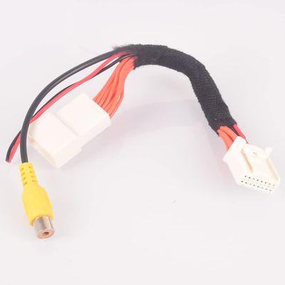 Yuacdky Navigation System Reversing Rear View Camera Adapter 16Pin for Toyota Avalon Camry Prius RAV-4 2012-2014