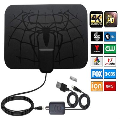 2025 Upgraded Digital HD TV Antenna Indoor for Smart TV,980+ Miles Long Range Amplifier Antennas TV Signal Booster for Local Channels,Support 4K 1080p ATSC/ISDB-T/DVB-T/DVB-T2 All Smart/Old TVs (D-01)