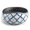 Design Skinz Navy & White Seamless Morocan Pattern V2 Premium Vinyl Decal Wrap Cover for The Disney MagicBand 1 (Fits MagicBand 1 for Disney Parks) view 2