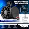 DS18 Hydro CF-X8PRO 8" Compact Wakeboard Tower Speakers with Hybrid Mid-Range & Compression Driver Loudspeaker, Integrated RGB LED Lights, 500 Watts, Carbon Fiber Color, Speaker Cover Included view 4