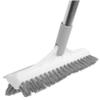 Housoutil Floor Joint Cleaning Brush Handle Bathroom Long Mop Scrubber Colon Scrub Brush Cleaning ES Multifunctional Cleaning Floor Scrubbing Scrape Tile Plastic Grey view 2