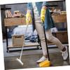 Housoutil Floor Joint Cleaning Brush Handle Bathroom Long Mop Scrubber Colon Scrub Brush Cleaning ES Multifunctional Cleaning Floor Scrubbing Scrape Tile Plastic Grey view 4