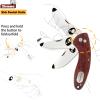 ZLemma Kids Pocket Folding Knife with Safety Rounded Tip, Made Of Japanese Stainless Steel and Rosewood, Childrens First Folding Knife With Sharp Blade view 4