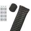 10ft-1inch PET Expandable Braided Sleeving Wire Loom Cable Sleeves Automotive Wire Sleeve Cable Management Wrap Wire Protector Tubing Desk Wire Organizer for Home, Office, Audio HDMI Cable, Black view 3