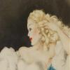 Louis Icart : Lampshade : 1925 : Archival Quality Art Print view 1