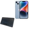 BoxWave Keyboard Compatible with Apple iPhone 14 Plus - SlimKeys Bluetooth Keyboard - with Backlight, Portable Slim LED 7 Colors - Jet Black view 1