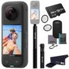 insta360 X3- Waterproof 360 Action Camera 1/2'' 48MP Sensors, 5.7K 360 HDR Video, 72MP 360 Photo, 4K Single-Lens, 2.29'' Touchscreen, AI Editing,Bundle Includes Bullet time, Lens Guard&256GB Black view 1