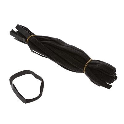 Beszin 12 Inch (50-pack) Hook and Loop Self Gripping Fastening Cable Ties 1/2" Width - Multipurpose Microfiber Cloth Cable Organizer Self Adesive Pre-Cut Straps