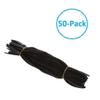 Beszin 12 Inch (50-pack) Hook and Loop Self Gripping Fastening Cable Ties 1/2" Width - Multipurpose Microfiber Cloth Cable Organizer Self Adesive Pre-Cut Straps view 2