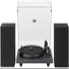 Crosley C62C Turntable HiFi System Record Player with Speakers, Adjustable Tonearm, Moving Magnet Cartridge, Bluetooth Receiver, 40W Per Channel, and Anti-Skate, Black view 1