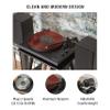 Crosley C62C Turntable HiFi System Record Player with Speakers, Adjustable Tonearm, Moving Magnet Cartridge, Bluetooth Receiver, 40W Per Channel, and Anti-Skate, Black view 2