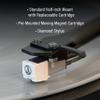 Crosley C62C Turntable HiFi System Record Player with Speakers, Adjustable Tonearm, Moving Magnet Cartridge, Bluetooth Receiver, 40W Per Channel, and Anti-Skate, Black view 4
