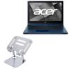 BoxWave Stand and Mount Compatible with Acer Enduro Urban N3 (EUN314-51W) - Executive VersaView Laptop Stand, Ergonomic Adjustable Viewing Angle Metallic Riser - Metallic Silver view 1
