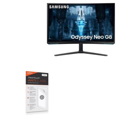 BoxWave Screen Protector Compatible with Samsung 32 Odyssey Neo Monitor (G8) - ClearTouch Anti-Glare (2-Pack), Anti-Fingerprint Matte Film Skin