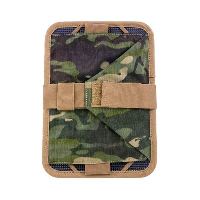Tech Kneeboard for Pilots - Compatible with Apple iPad Mini - Includes clipboard, notebook, & All-Weather Pen - MultiCam Tropic