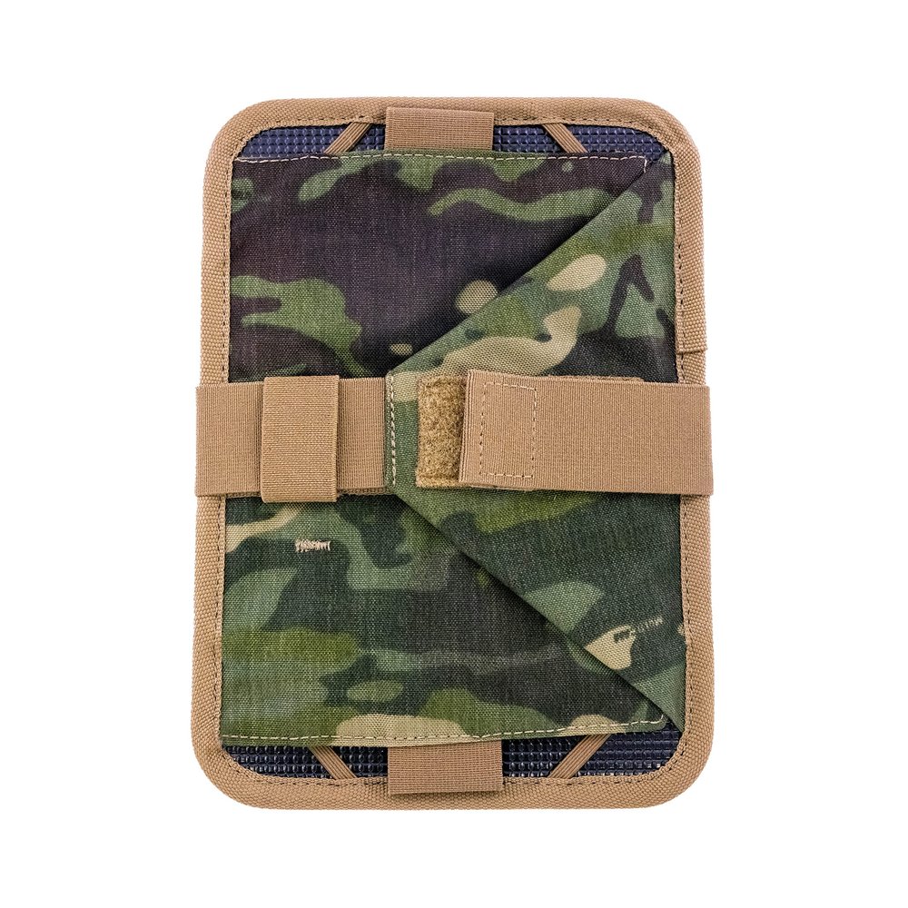 Tech Kneeboard for Pilots - Compatible with Apple iPad Mini - Includes clipboard, notebook, & All-Weather Pen - MultiCam Tropic