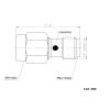 TOJOIN RF Coaxial Adapter Connector SMA Male to Female DC-12GHZ 50ohm, RF SMA Adapter for RF Cable, Coupler Antenna, Extension Cable, WiFi, 2PCS view 4