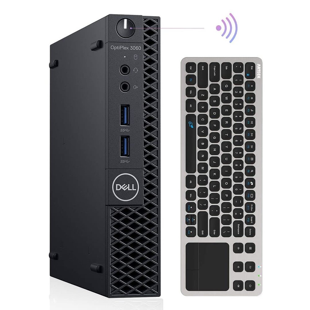 Dell Mini PC Windows 11 Pro OptiPlex 3060 Mini Computers,Intel i5-8500T up to 3.5Ghz,16GB DDR4 512GB M.2 NVMe SSD,AX210 Built-in WiFi 6E,HDMI Dual Monitor Support,Wireless Touch Keyboard(Renewed)
