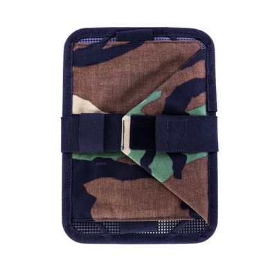 Tech Kneeboard for Pilots - Compatible with Apple iPad mini - Includes clipboard, Notebook, & All-Weather Pen - Woodland M81 Camo