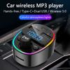 Bluetooth FM Transmitter for Car, Radio Receiver/Audio Adapter with USB + PD Car Charger, 7 Colors LED Backlit Support Hands-Free Calling TF Card USB Flash Drive view 4