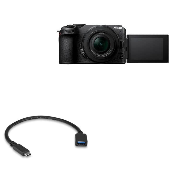 BoxWave Cable Compatible with Nikon Z30 - USB Expansion Adapter, Add USB Connected Hardware to Your Phone