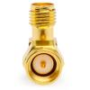 TOJOIN RF Coaxial Adapter Connector Right Angle Adapter 90 Degree SMA Male to SMA Female DC-8GHZ 50ohm for RF Cable, Coupler Antenna, Ham Radio, WiFi, 2PCS view 2