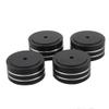Pasotim 4Pcs 40X20mm Aluminum HiFi AMP Speaker Isolation Stand Turntable Feet Pad (Black) view 4