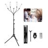 Four Arms LED Light for Photography,2800k-6500k CIR80+ 30w Fill Light for Live Stream Video Recording Eyebrow Tattoo Makeup YouTube Videos Product Photography view 1