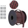 100ft - 1/8 inch Braided Cable Management Sleeve Cord Protector PET Expandable Braided Sleeving-Self-Wrapping Wire Loom for TV/Computer/Home Theater/Engine Bay - Black&Red view 3