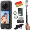 Insta360 X3 - Waterproof 360 Action Camera Bundle Includes Extra Battery, Charger, Invisible Selfie Stick, Lens Guard& 1TB Memory Card view 1