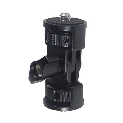BGNing 1/4 Screw Adapter, Screw Thread Adapter, 360 Swivel 1/4" Screw to Tripod Mount Adapter for Action Cameras (1/4 to 1/4 Black)
