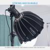 FEELWORLD FSP60 Portable Deep Parabolic Softbox, 60cm 23.6 Inch for FEELWORLD FL125D FL125B FL225D FL225B and Other Bowens Mount Video Studio Light, for Live Streaming, Videography, Photography view 3