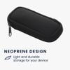 kwmobile Neoprene Voice Recorder Case Compatible with Universal Voice Recorder - Inside Size 4.5 x 1.8 inches (11.5 x 4.5 cm) - Black view 4