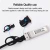 10G SFP+ Twinax Cable, Direct Attach Copper() 10GBASE SFP Passive Cable for SFP-H10GB-CU1M,(0.5M) view 4