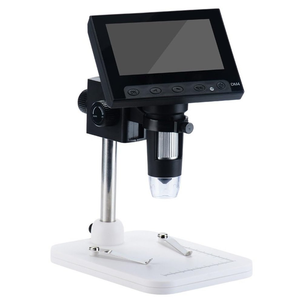 Lab Microscope Slides Digital Electronic Microscope 1000X 4.3 Camera Lens 2MP Adjustable LED Microscope Microscope Parts (Color : Plastic Stand)