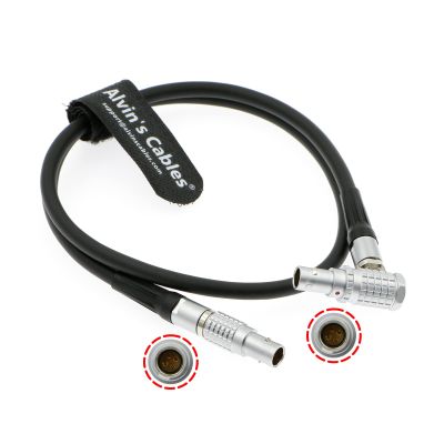 Alvins Cables Teradek RT Motor Cable for Teradek MDR.X Receiver | MOTR.X Motor| MK3.1 Motor Straight to Right Angle 4 Pin Male Power Control Cable 60cm|24inches