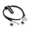 Alvins Cables Teradek RT Motor Cable for Teradek MDR.X Receiver | MOTR.X Motor| MK3.1 Motor Straight to Right Angle 4 Pin Male Power Control Cable 60cm|24inches view 1