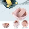 Toddmomy Washboard Basin 11.41X11.41X3.74 Inch Lightweight Laundry Tub for Hand Washing Clothes Small Delicate Garments Home Dorm Use Compact Portable view 3