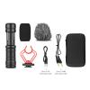 Andoer Camera Microphone Cardioid Condenser Microphone with 3.5mm Port Shockproof Stand Sponge and Furry Windshield Carrying Case Compatible with Phones Camera view 4