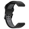 AWADUO Compatible for Garmin Fenix 7S/7S Solar/7S Sapphire Solar Watch Bands, 20mm Replacement Silicone Wrist Watch band Replacement for Garmin instinct 2S, Soft And Durable(Black+Gery) view 2