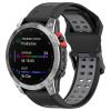 AWADUO Compatible for Garmin Fenix 7S/7S Solar/7S Sapphire Solar Watch Bands, 20mm Replacement Silicone Wrist Watch band Replacement for Garmin instinct 2S, Soft And Durable(Black+Gery) view 3