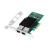 10Gb PCIE x4/x8/x16 Ethernet Network Adapter with Intel X550T2 Dual Copper RJ45 Port 1GbE/2.5GbE/5GbE/10GbE LAN Card NIC 10GBase-T X550AT Server Support Windows/Linux/VMware view 1