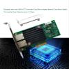 10Gb PCIE x4/x8/x16 Ethernet Network Adapter with Intel X550T2 Dual Copper RJ45 Port 1GbE/2.5GbE/5GbE/10GbE LAN Card NIC 10GBase-T X550AT Server Support Windows/Linux/VMware view 3