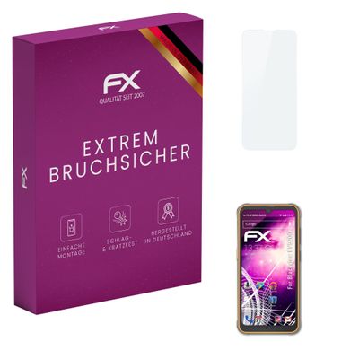 atFoliX Plastic Glass Protective Film compatible with Blackview BV5200, 9H Hybrid-Glass FX Screen Protector