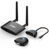 TIMBOOTECH Wireless HDMI Transmitter and Receiver 4K, USB C to Wireless HDMI, Plug & Play, VGA & HD Dual Screens, Casting 5.8G Video for Laptop, Cable Box, Phone to Monitor/Projector/HDTV, 165FT view 1
