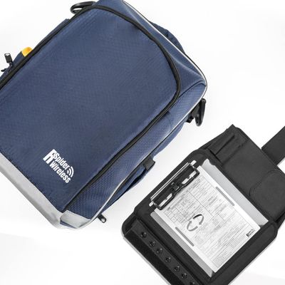 R SPIDER WIRELESS Pilot Kneeboard and Bag, Aluminum Clipboard, Fits 9"-11" Tablets, Aviation Use